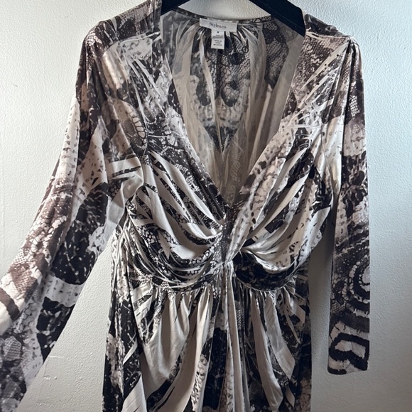 Style & Co. Black and White Midi Dress Women’s Medium - Picture 12 of 13